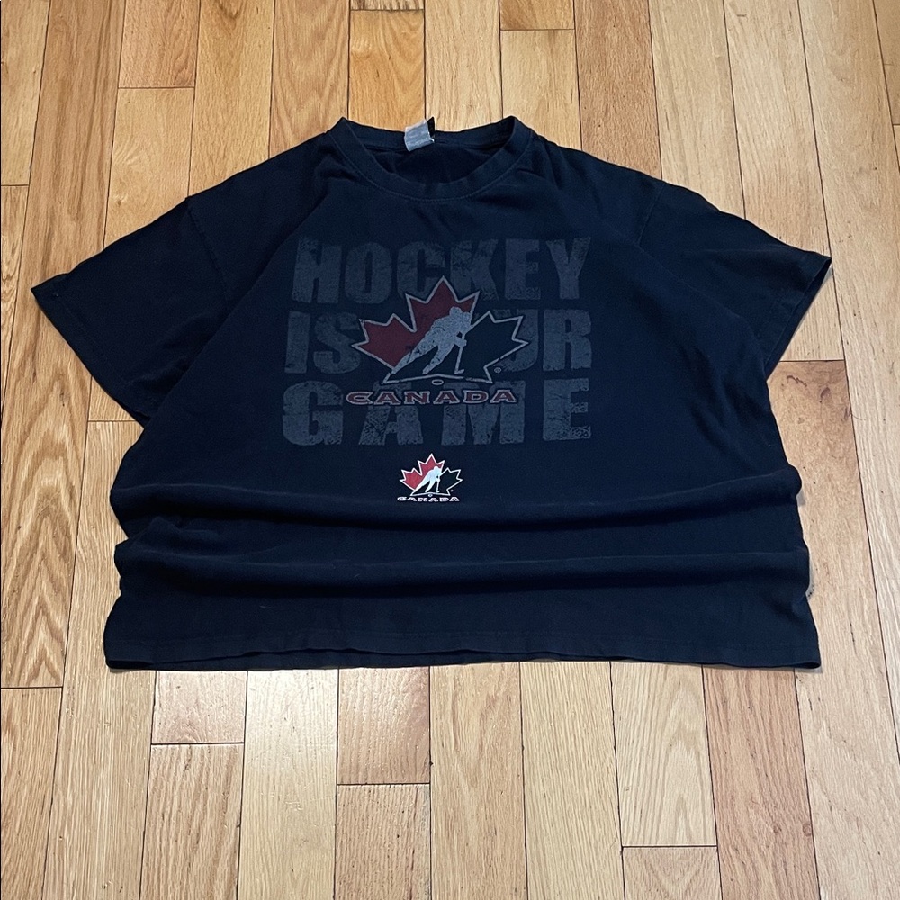 Men's Black Hockey Canada Short Sleeve Tee